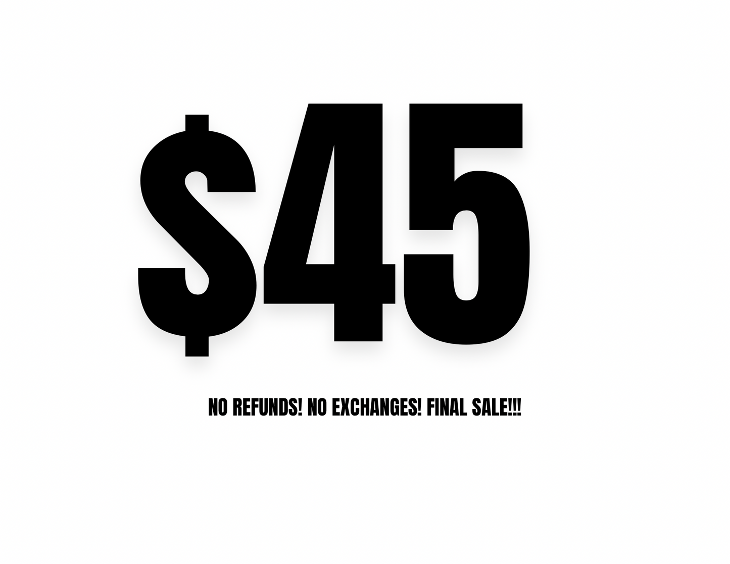 SAMPLE SALE $45