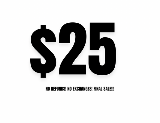 SAMPLE SALE $25