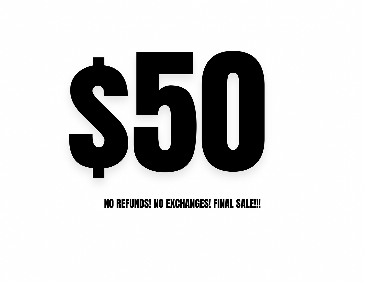 SAMPLE SALE $50